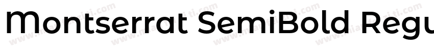 Montserrat SemiBold Regular字体转换